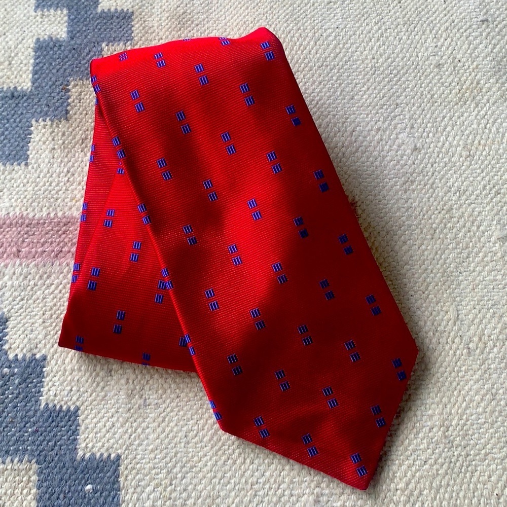 Thomas Pink Red/ Blue English Silk Tie